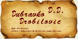 Dubravko Drobilović vizit kartica